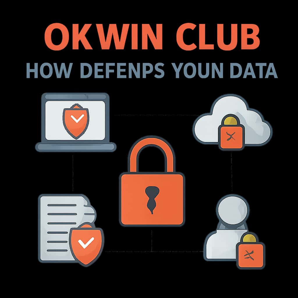 An educational diagram illustrating data protection strategies used by Okwin Club.