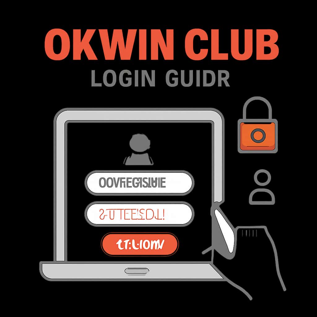 An educational diagram about the Okwin Club Login process.