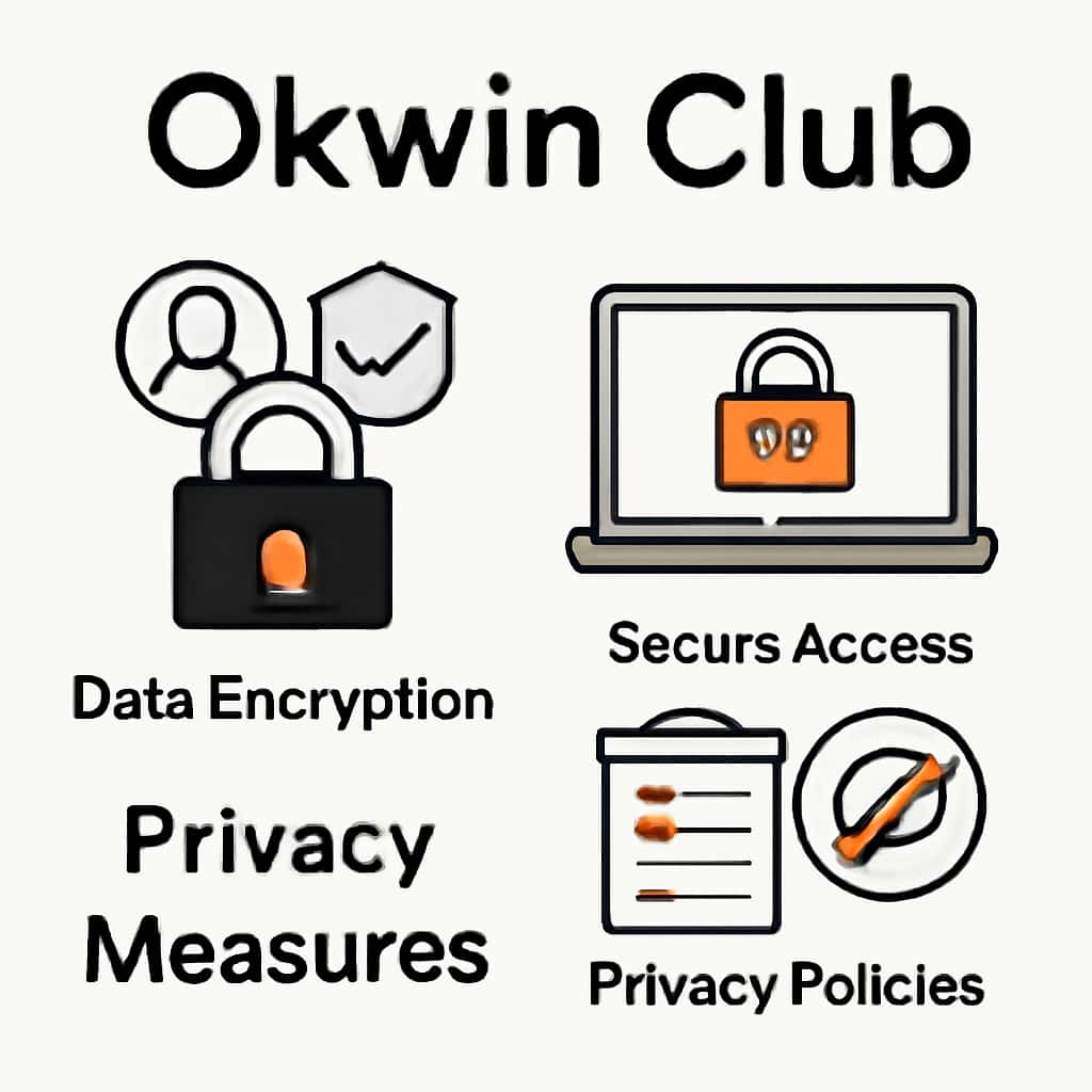 Diagram illustrating privacy measures at Okwin Club.